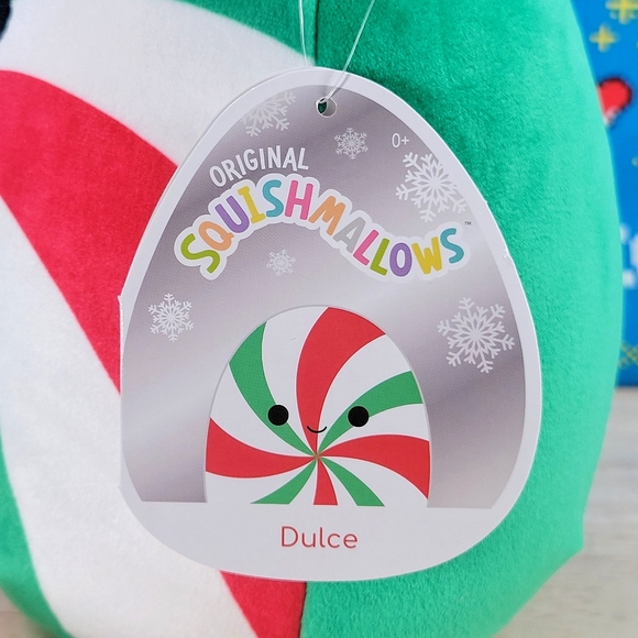Squishmallow Dulce the Peppermint 8" UltraSoft Christmas Holiday Plush NWT - Picture 5 of 6